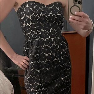 Shoshonna Lace Strapless Dress